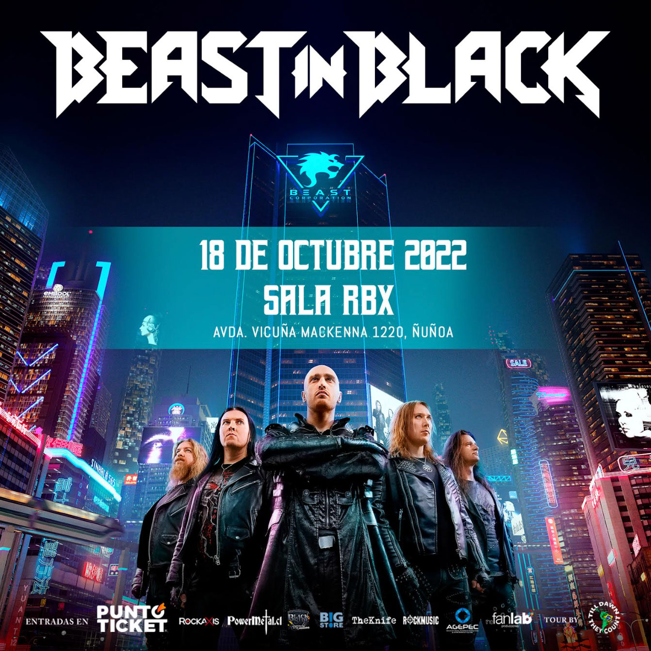 Beast in Black en Sala RBX