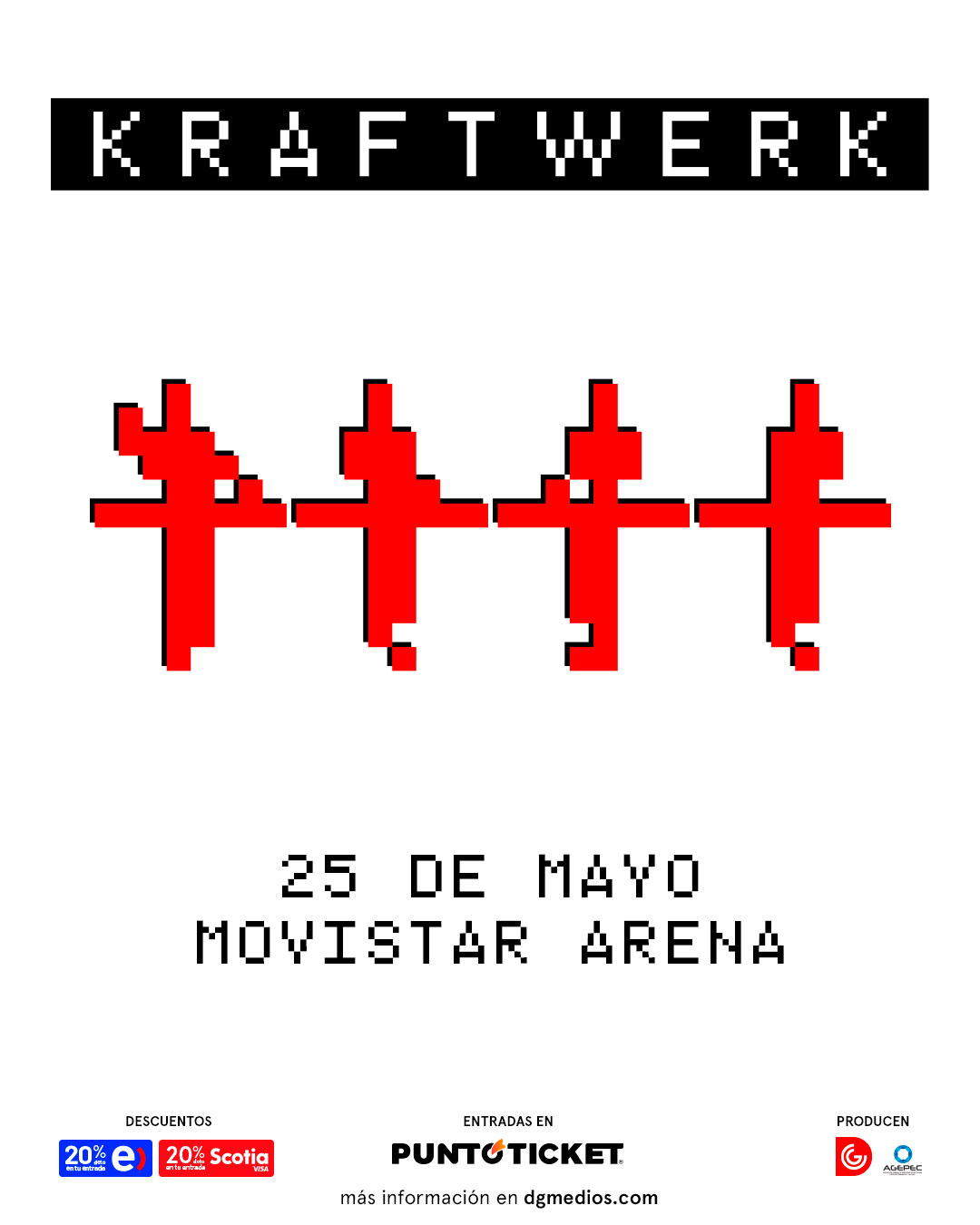 Kraftwerk en Chile - Afiche